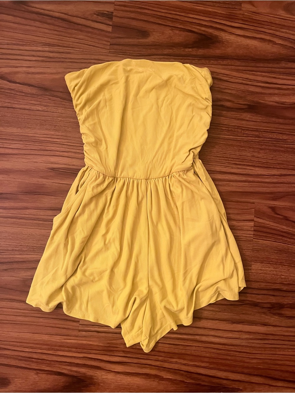 Women’s Chartreuse Strapless Romper